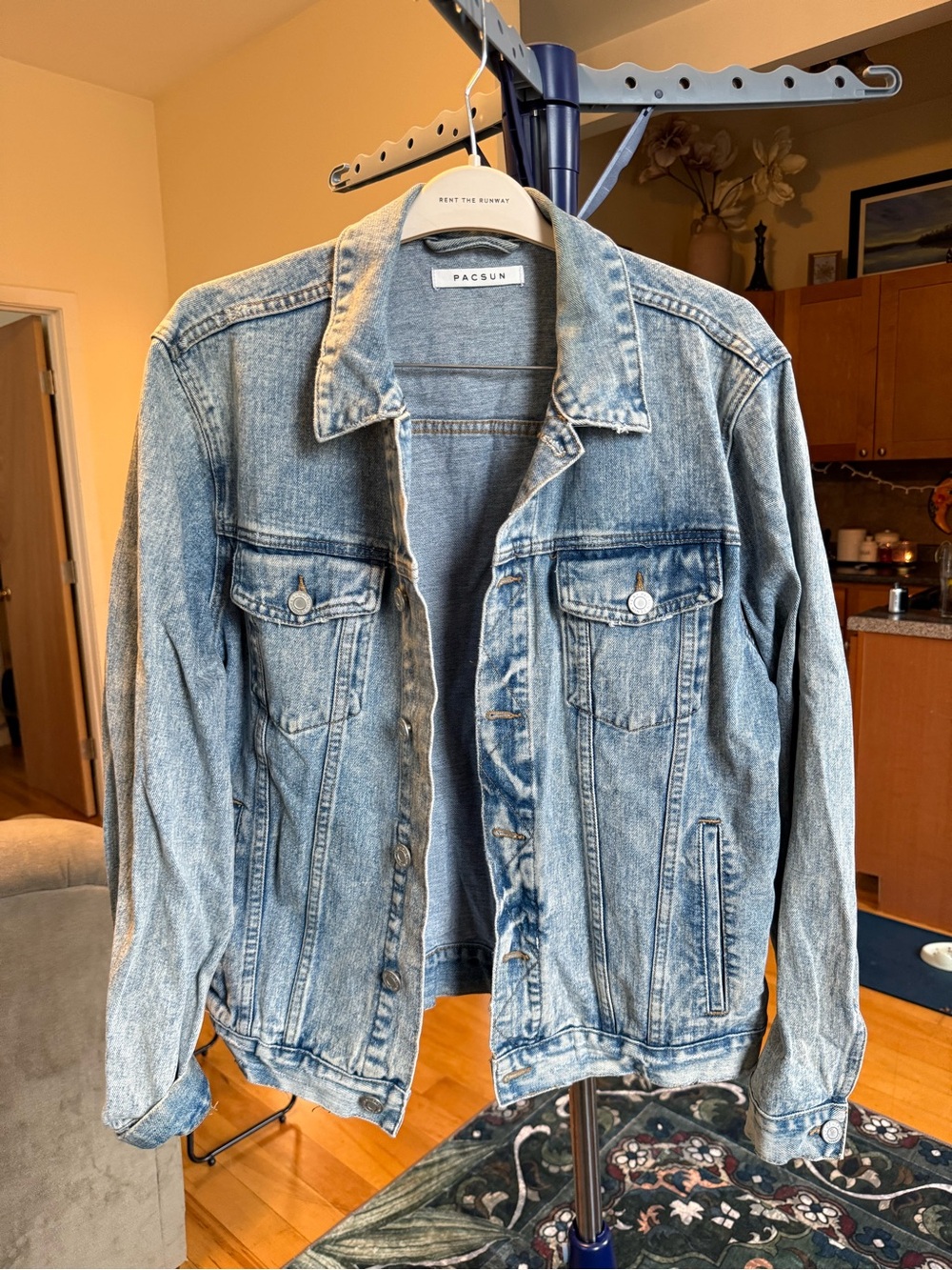 PacSun Light Wash Blue Denim Trucker Jacket